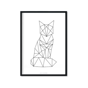 Plakat Fox II, 29,7x42 cm - Love The Journey