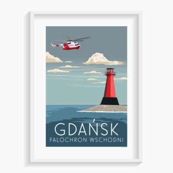 Plakat Gdańsk A3 29,7x42 cm - A. W. WIĘCKIEWICZ