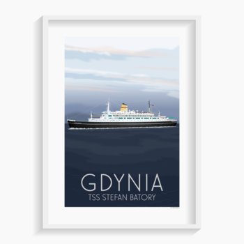 Plakat Gdynia 50x70 cm - A. W. WIĘCKIEWICZ
