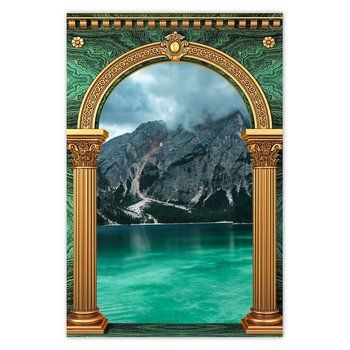 Plakat Górskie jeziorko Pejzaż, 40x60 cm - ZeSmakiem