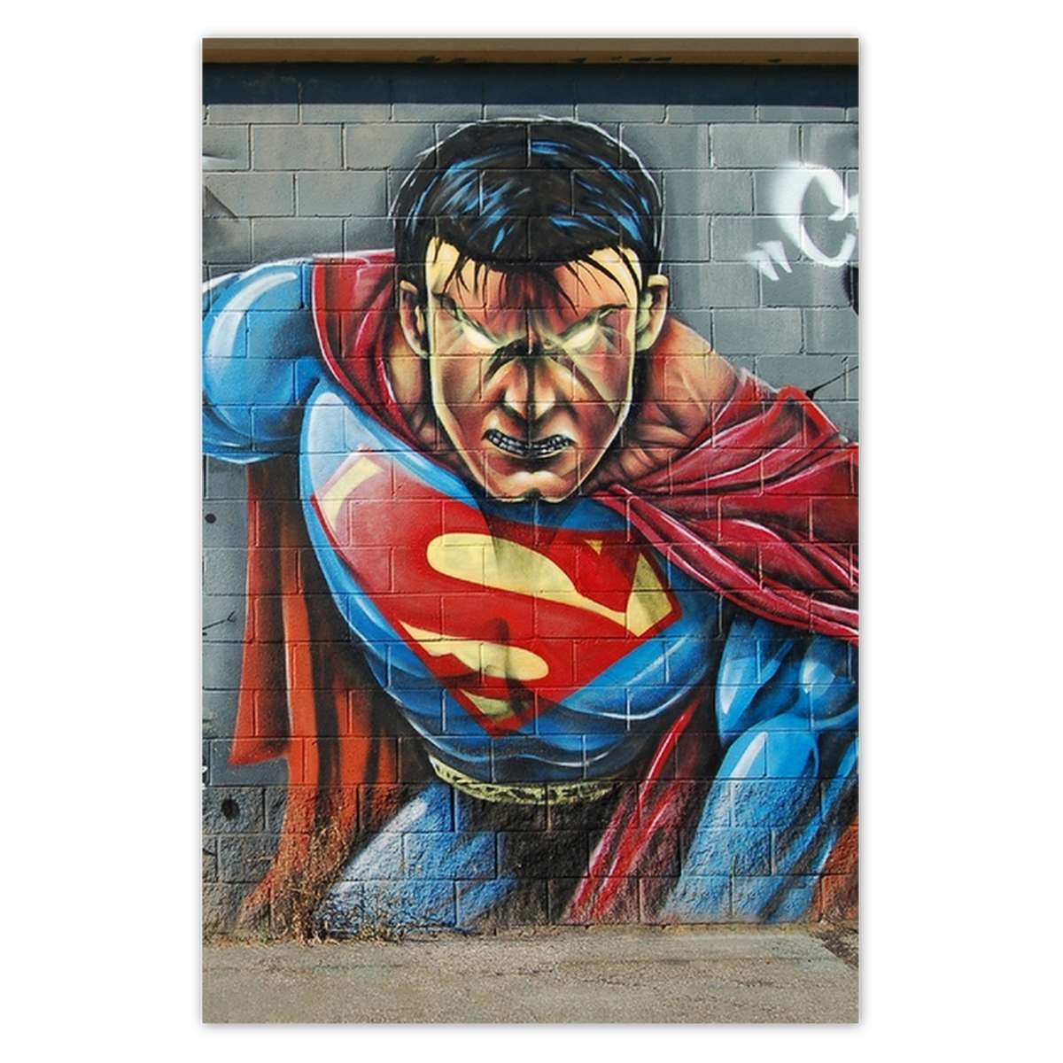 Plakat Graffiti uliczne Superman, 62x93 cm - ZeSmakiem | Sklep EMPIK.COM