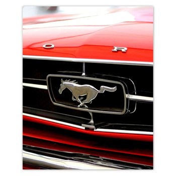 Plakat Grill Forda Mustanga, 40x50 cm - ZeSmakiem