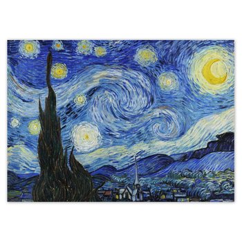 Plakat Gwiaździsta noc Van Gogh, 70x50 cm - ZeSmakiem