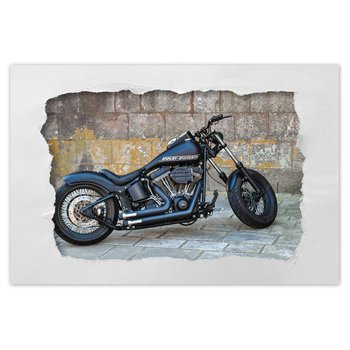 Plakat Harley Davidson Motocykl, 90x60 cm - ZeSmakiem