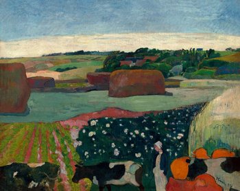 Plakat, Haystacks in Brittany, Paul Gauguin, 59,4x42 cm - reinders