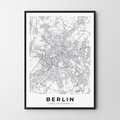 Plakat HOG STUDIO Berlin mapa, A4, 21x29,7 cm - Hog Studio