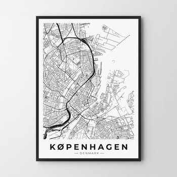 Plakat HOG STUDIO Kopenhaga mapa, 61x91 cm - Hog Studio