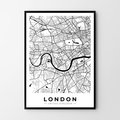 Plakat HOG STUDIO Londyn mapa, B2, 50x70 cm - Hog Studio