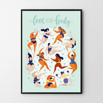 Plakat HOG STUDIO Love your Body, A4, 21x29,7 cm - Hog Studio