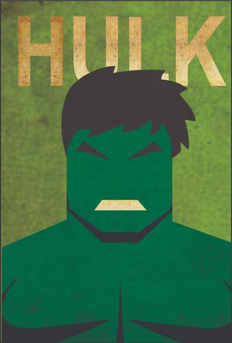 Plakat HULK Avengers Vintage Obraz 50x40 cm - Atram | Sklep EMPIK.COM