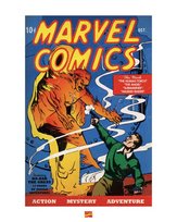 Plakat Human Torch Ludzka Pochodnia reprodukcja na ścianę 40x50 cm