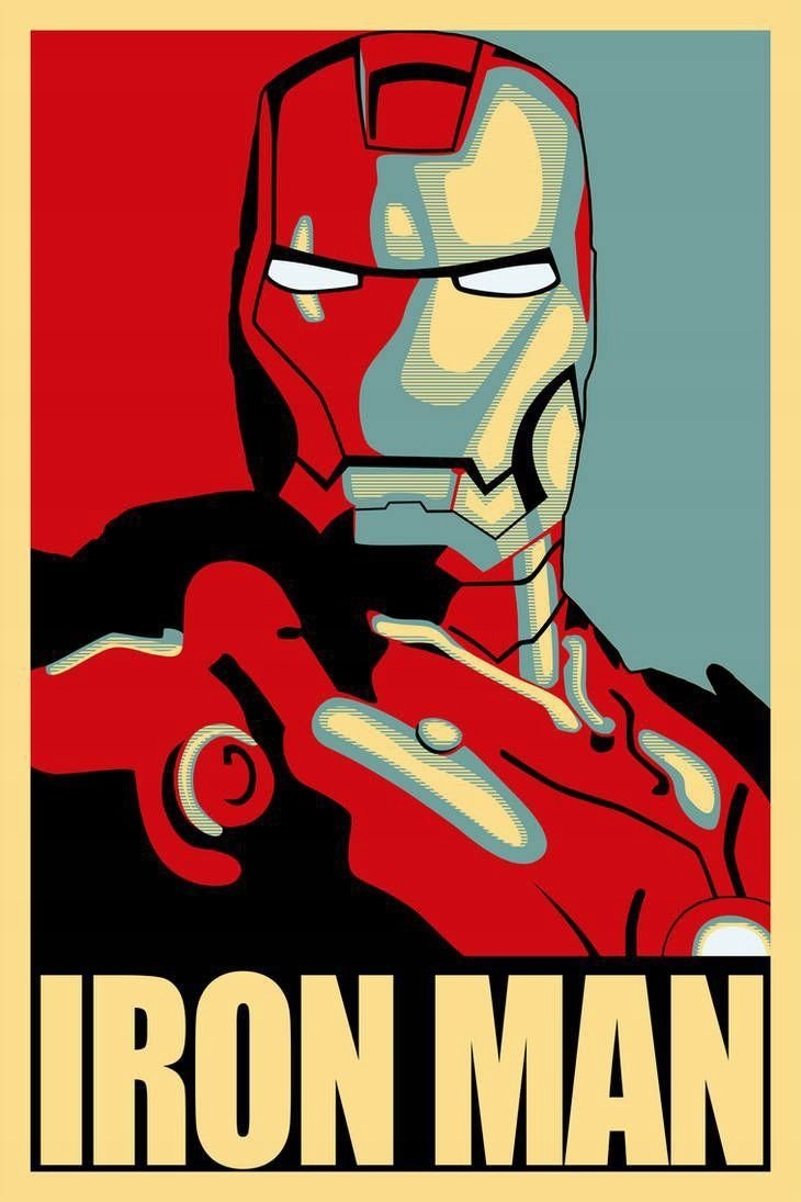 Plakat Iron Man Avengers Vintage Retro 70x50 cm - Atram | Sklep EMPIK.COM