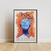 Plakat - Jestem tutaj 1 61x90 Harry Monkey