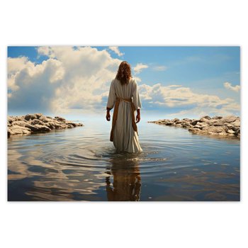 Plakat Jezus na wodzie, 60x40 cm - ZeSmakiem