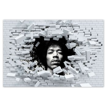 Plakat Jimmy Hendrix z nutami, 90x60 cm - ZeSmakiem
