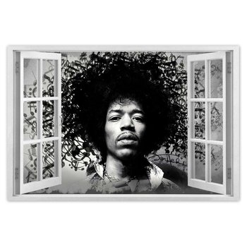 Plakat Jimmy Hendrix z nutami, 90x60 cm - ZeSmakiem