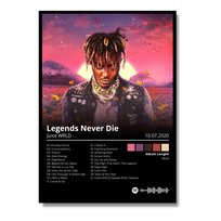 Plakat Juice WRLD Prezent dla chłopaka dziewczyny w ramce ozdoba ścianę A3 Inna marka
