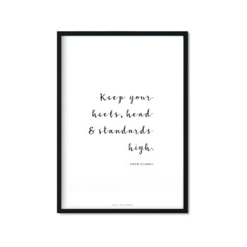 Plakat Keep your head high, 29,7x42 cm - Love The Journey