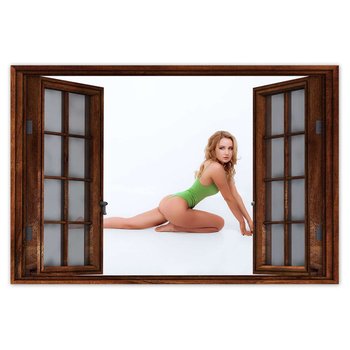 Plakat Kobieta w zielonym body, 90x60 cm - ZeSmakiem