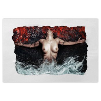 Plakat Kobieta wśród żywiołów, 90x60 cm - ZeSmakiem