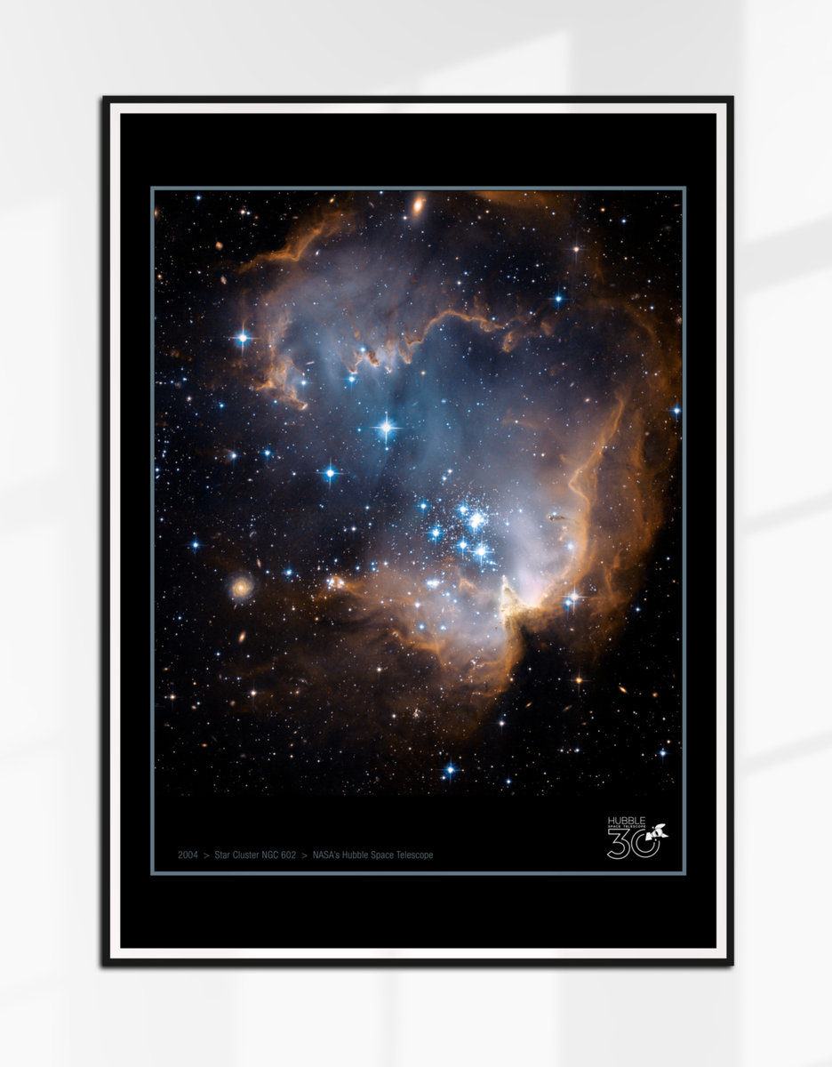 Plakat Kosmos Gromada gwiazd NGC 602 Teleskop Hubble'a HST 70x50 (B2 ...