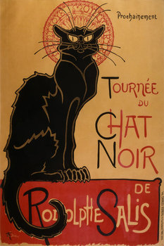Plakat, Kot buntownik - Chat Noir, 20x30 cm - reinders