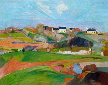 Plakat, Landscape at Le Pouldu, Paul Gauguin, 59,4x42 cm - reinders