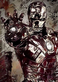 Plakat, Legends of Bedlam - Iron Man, Marvel, 21x29,7 cm - reinders