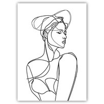 Plakat Line Art Kobieta – nowoczesna dekoracja