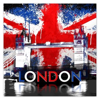 Plakat London City Londyn Anglia, 70x70 cm - ZeSmakiem
