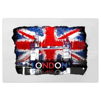 Plakat London City Londyn Anglia, 90x60 cm - ZeSmakiem