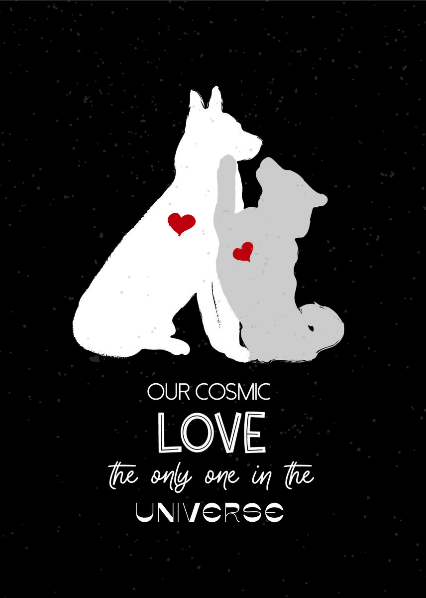 Plakat LOVE Psy - Our cosmic love - A4 (21x30 cm) bez ramki - Inna ...