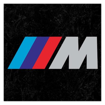 Plakat M Power znaczek BMW, 100x100 cm - ZeSmakiem
