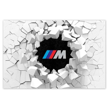 Plakat M Power znaczek BMW, 90x60 cm - ZeSmakiem