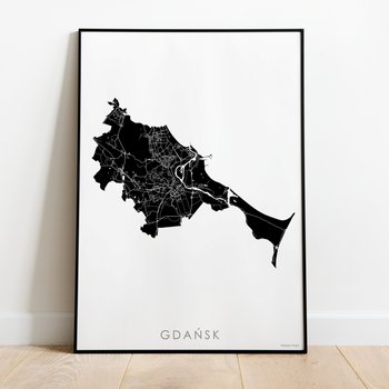 Plakat mapa Gdańska - 42x60 cm - Mappy Maps