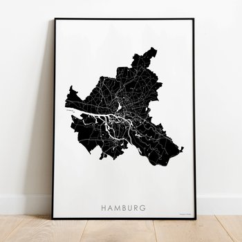 Plakat mapa Hamburga - 42x60 cm - Mappy Maps