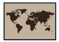 Plakat Mapa Swiata - 100x140cm Inna marka