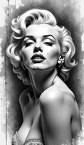 Plakat MARILYN MONROE KOBIETA KOBIECA BIUST Obraz 100x70 cm #68 #2