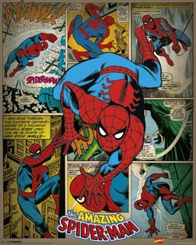 Plakat, Marvel Comics Spider-Man (Retro), 40x50 cm - Pyramid Posters