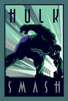 Plakat, Marvel Deco - Hulk, 61x91 cm - Pyramid Posters