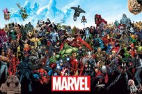 Plakat Marvel Super Bohaterowie plakaty na ścianę 61x91,5 cm