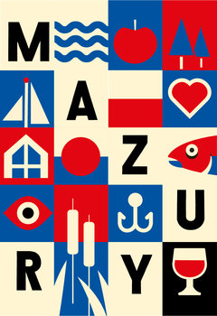 Plakat: "Mazury" 30x40 cm - SlowSpotter