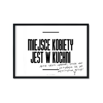 Plakat Miejsce Kobiety, 30x40 cm - Love The Journey