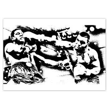 Plakat Mike Tyson Boks Walka, 100x70 cm - ZeSmakiem