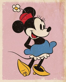 Plakat, Minnie Mouse Retro, 40x50 cm - Pyramid Posters