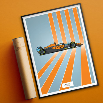 Plakat Motoryzacja - McLaren MCL36 50x70 cm - Peszkowski Graphic