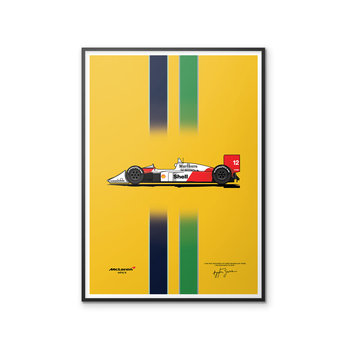 Plakat Motoryzacja McLaren MP4/4 70x100 cm - Peszkowski Graphic