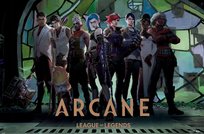Plakat na ścianę Arcane Zaun Arcade League of Legends dla dziewczyny 91,5x61 cm