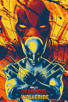 Plakat na ścianę Deadpool and Wolverine Pose 61x91,5 cm Plakaty na prezent - Grupo Erik