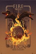 Plakat na ścianę Gra o tron House Of The Dragon 61x91,5 cm Oryginalny - Grupo Erik